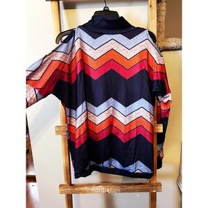 Western Boho high neck top